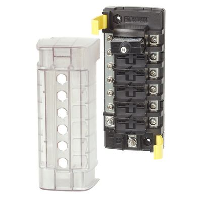 Blue Sea Systems 5052 ST CLB Circuit Breaker Block - 6 Position with Negative Bus