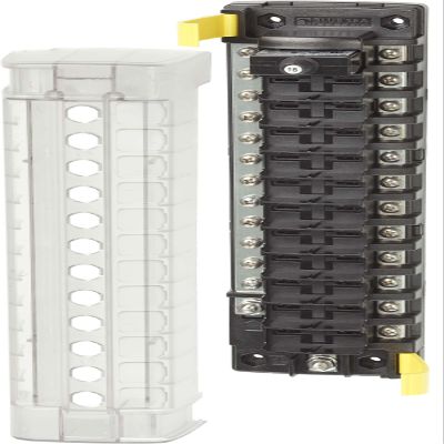 Blue Sea Systems 5054 ST CLB 12-Position Circuit Breaker Block with Negative Bus, Beige