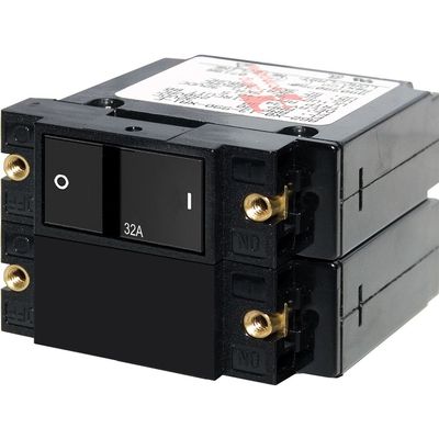 Blue Sea Systems A-Series Flat Rocker Double Pole 32A Circuit Breaker
