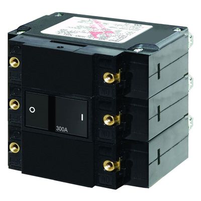 Blue Sea Systems C-Series Flat Rocker Triple Pole 300A Circuit Breaker