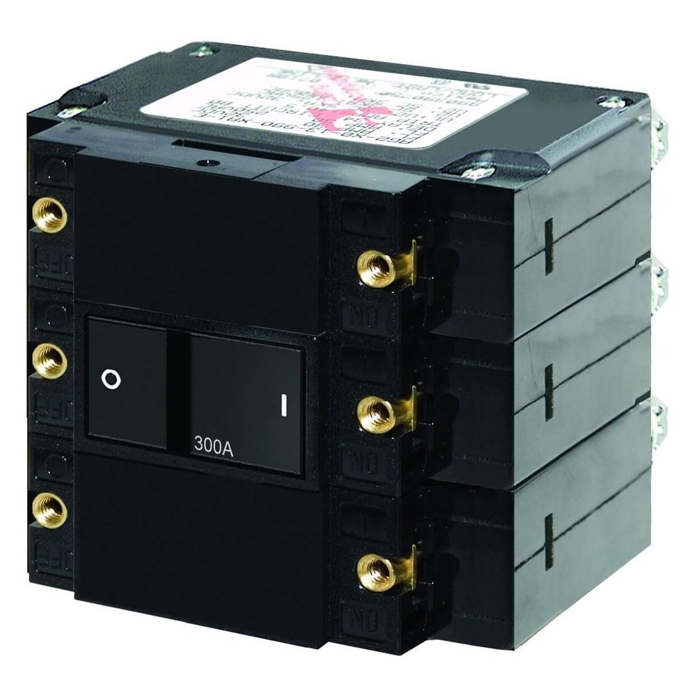 Blue Sea Systems C-Series Flat Rocker Triple Pole 300A Circuit Breaker