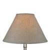 FenchelShades.com Lampshade 7" Top Diameter x 18" Bottom Diameter x 12" Slant Height with Washer (Spider) Attachment for Lamps with a Harp (Designer Linen Oatmeal) view 3