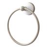 Naiture Wall Mount Brass Bathroom Lavatory Hardware Towel Ring Towel Holder in Brushed Nickel Finish view 1