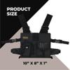 Gig Gear Two Hand Touch Tablet Chest Harness for iPad and Samsung Tablets - Rugged Tablet Carrying Case with Strap and Compartments - Heavy Duty iPad Chest Mount for 10.2 Inch Mobile Device (Black) view 2