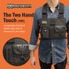 Gig Gear Two Hand Touch Tablet Chest Harness for iPad and Samsung Tablets - Rugged Tablet Carrying Case with Strap and Compartments - Heavy Duty iPad Chest Mount for 10.2 Inch Mobile Device (Black) view 3