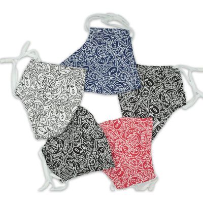 AECKS 3-Layer Reusable Premium Quality Cotton Fabric Protective Covers (Mix2-5Pack)