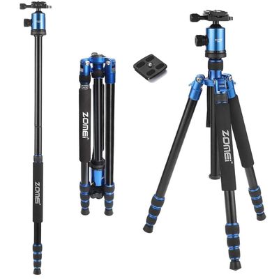 ZOMEi Camera TripodLight Weight Heavy Duty Portable Magnesium Aluminium Travel Tripod with Ball Head,Extra Quick Release Plate for Canon Sony Nikon DSLR Cameras