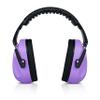 HEARTEK Lightweight Noise Cancelling Headphones | Low-Profile Ear Muffs for Noise Reduction | Foldable Ear Protection Earmuffs for Concerts, Studying & Sensory Relief (Purple) view 1