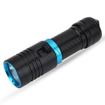 Alomejor Underwater Flashlight,Bright LED Rechargeable Detachable Dive Light 50m for Divers Photographers Night Swimming Exploration