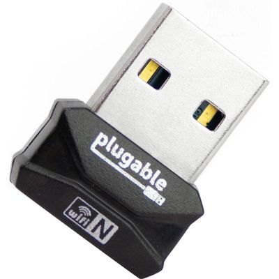 Plugable USB 2.0 Wireless N 802.11n 150 Mbps Nano WiFi Network Adapter (Realtek RTL8188EUS Chipset) Driverless Plug and Play for Windows
