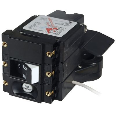 Blue Sea Systems 3102100 A-Series Double Pole 120V AC 30A ELCI Main Circuit Breaker