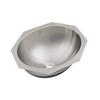 Just Lavatory Undermount Stainless Steel Sink, ADA, Oval Bowl With Overflow, 18 GA, OD 15-1/4" x 21-1/2", UOIF-ADA-1521-A view 1