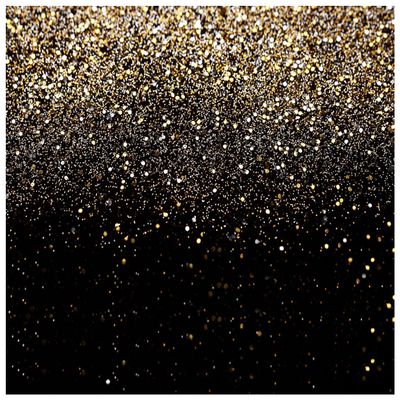 WOLADA Black and Gold Backdrop Golden Glitter Backdrop for Photography Wedding Birthday Baby Shower Party Photo Studio 10x10FT 11176