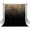 WOLADA Black and Gold Backdrop Golden Glitter Backdrop for Photography Wedding Birthday Baby Shower Party Photo Studio 10x10FT 11176 view 2