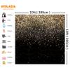WOLADA Black and Gold Backdrop Golden Glitter Backdrop for Photography Wedding Birthday Baby Shower Party Photo Studio 10x10FT 11176 view 3