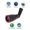 CamDesign 12x Optical Zoom HD Cell Phone Camera Lens, Telephoto Clip-On Lens for Single Lens Phone, Compatible with iOS X/8/7/6s/6 Plus Android Tablet, Used as Monocular Rubber Eyecup Carry Bag view 2