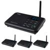 Wuloo Intercoms Wireless for Home 1 Mile Range 22 Channel 100 Digital Code Display Screen, Wireless Intercom System for Home House Business Office, Room to Room Intercom Communication(4Stations Black) view 1