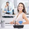 Wuloo Intercoms Wireless for Home 1 Mile Range 22 Channel 100 Digital Code Display Screen, Wireless Intercom System for Home House Business Office, Room to Room Intercom Communication(4Stations Black) view 4