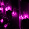 EONLYX Solar Crystal Ball String Lights, 20ft 30 LED Crystal Globe Fairy Lights Waterproof Crystal Ball Globe Lights Outdoor Solar String Lights for Garden Yard Christmas Decorations (Pink) view 3