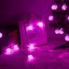 EONLYX Solar Crystal Ball String Lights, 20ft 30 LED Crystal Globe Fairy Lights Waterproof Crystal Ball Globe Lights Outdoor Solar String Lights for Garden Yard Christmas Decorations (Pink) view 4