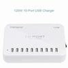 USB Charging Station 120W 24A 10-Port International Charger Hub for Multiple Devices iPhone XR XS 8/7/6s/6 Plus/5S, iPad Pro/Air2/ Mini, Galaxy S9/S8/S7/S6 Edge,LG, Nexus view 2