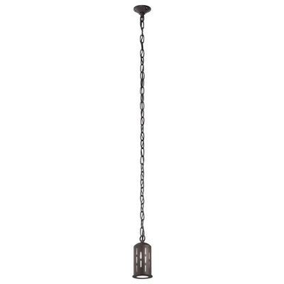 Kichler 6 3/4" High Textured Bronze Outdoor Hanging Light