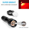 AuKvi 2 Pcs Powerful Red LED Flashlight - Long Range Red Hunting Light Torch, Zoombale, Waterproof, Best for Astronomy, Aviation, Night Observation view 3