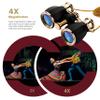 ESSLNB Opera Glasses Binoculars for Women Adults 4X30mm Theater Glasses Compact for Theater and Concerts Antique Binoculars with Case Removable Chain (Black) view 4