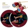 ESSLNB Opera Glasses Binoculars for Women Adults 4X30mm Theater Glasses Compact Binoculars for Theater and Concerts Antique with Case Removable Chain (Red) view 3