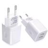 European Wall Charger, Vifigen 2-Pack USB 2.1AMP Universal Europe Charger Block Dual Port Plug Compatible for iPhone 17 16 15 14 13 12 11 Pro Max XS XR X SE 8 7 6 Plus,Samsung S25 S24 A17,Note,LG,Moto view 1