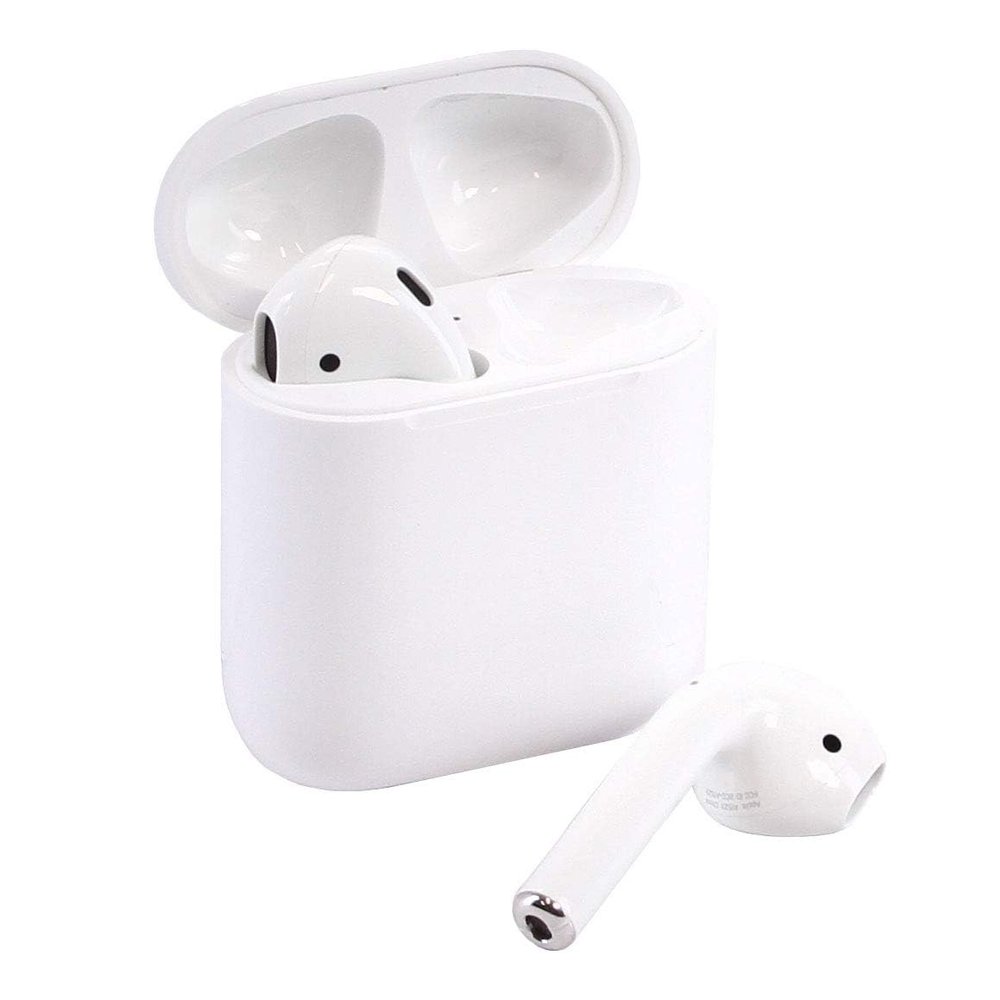 Apple MMEF2AM/A AirPods Wireless Bluetooth Headset for iPhones with iOS 10 or Later White - (Renewed)