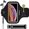 RUNBACH Armband for iPhone 17/17 Pro/16/16 Pro/15/15 Pro/14/14 Pro/13/13 Pro/12/12 Pro/11/XR,Sweatproof Running Exercise Bag with Card Slot for iPhone 16,15,14,13,12,11,iPhone XR(Black) view 1