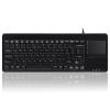 Perixx PERIBOARD-515H Wired USB Keyboard with Touchpad, 2 Hubs, US English Layout, Black view 1
