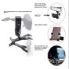 Clamptastick Universal Cell Phone Holder for Mounting On Rearview Mirror Compatible with Mobile iOS Devices, Android Smartphone GPS and More. Black Version 3 view 3