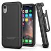 Encased iPhone XR Belt Clip Rugged Holster Case, Heavy Duty Protective Cover Holder (Rebel Armor Series) Black view 1