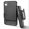 iPhone XR Belt Clip Case (2018 DuraClip) Ultra Slim Holster Shell Combo (Rubberized Grip Finish) Black (iPhone XR) view 3