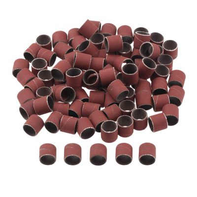 Yetaha 100 Pcs Sanding Bands, 600 Grit Drums Sleeves Sanding Bits,Tool Accessories for Dremel Rotary Tools 12CM