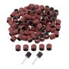 Yetaha 100 Pcs Sanding Bands, 600 Grit Drums Sleeves with 2Pcs Mandrel Set, Tool Accessories for Dremel Rotary Tools 12CM view 1