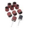 Yetaha 100 Pcs Sanding Bands, 600 Grit Drums Sleeves with 2Pcs Mandrel Set, Tool Accessories for Dremel Rotary Tools 12CM view 2