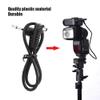 Acouto Flash Sync Cable 3.5mm Jack Plug Flash Sync Cable Cord with Screw Lock to Male Flash PC 30 cm view 2