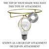 FenchelShades.com Lampshade 5" Top Diameter x 10" Bottom Diameter x 8" Slant Height with Clip-On Attachment for Standard Edison-Style Lightbulb (Designer Linen Black) view 4