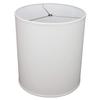 FenchelShades.com 16" Top Diameter x 16" Bottom Diameter 18" Height Cylinder Drum Lampshade USA Made (Designer Linen Off White) view 1