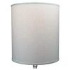 FenchelShades.com 16" Top Diameter x 16" Bottom Diameter 18" Height Cylinder Drum Lampshade USA Made (Designer Linen Off White) view 3
