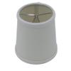Upgradelights Set of Six Off White Tapered Drum 5 Inch Clip On Chandelier Lampshades view 2