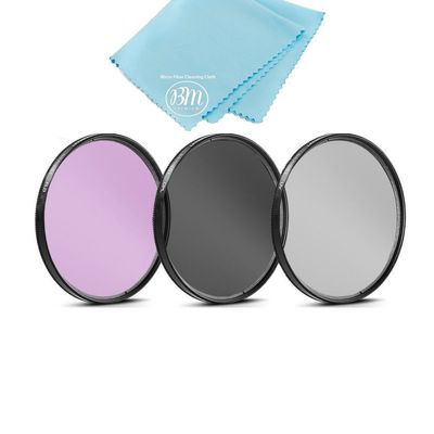 67mm Multi-Coated 3 Piece Filter Kit (UV-CPL-FLD) for Nikon CoolPix P900, P950 Digital Camera