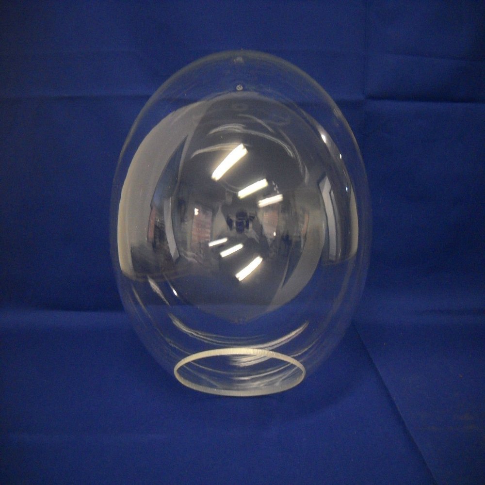 12" CLEAR Acrylic Plastic Light Round pole New Globe Lamp fixture