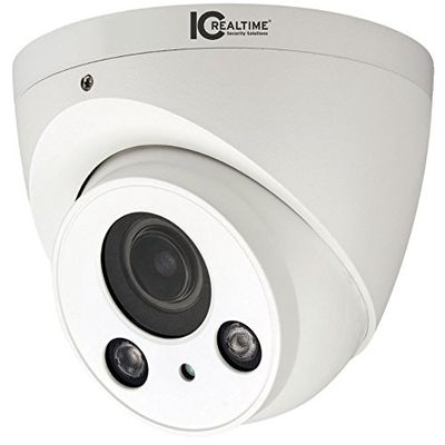 IC Realtime ICR-300H4W Indoor/Outdoor Mid-Size IR HDAVS Waterproof Dome Camera (White); 1/2.7" 2.1 Megapixel CMOS Image Sensor; Effective Pixels 1928(H) x 1088(V); Electronic Shutter 1/3s~1/300000s