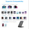 NANAMI Fast Charger, 15W Max Wireless Charging Stand with PD20W Adapter view 4