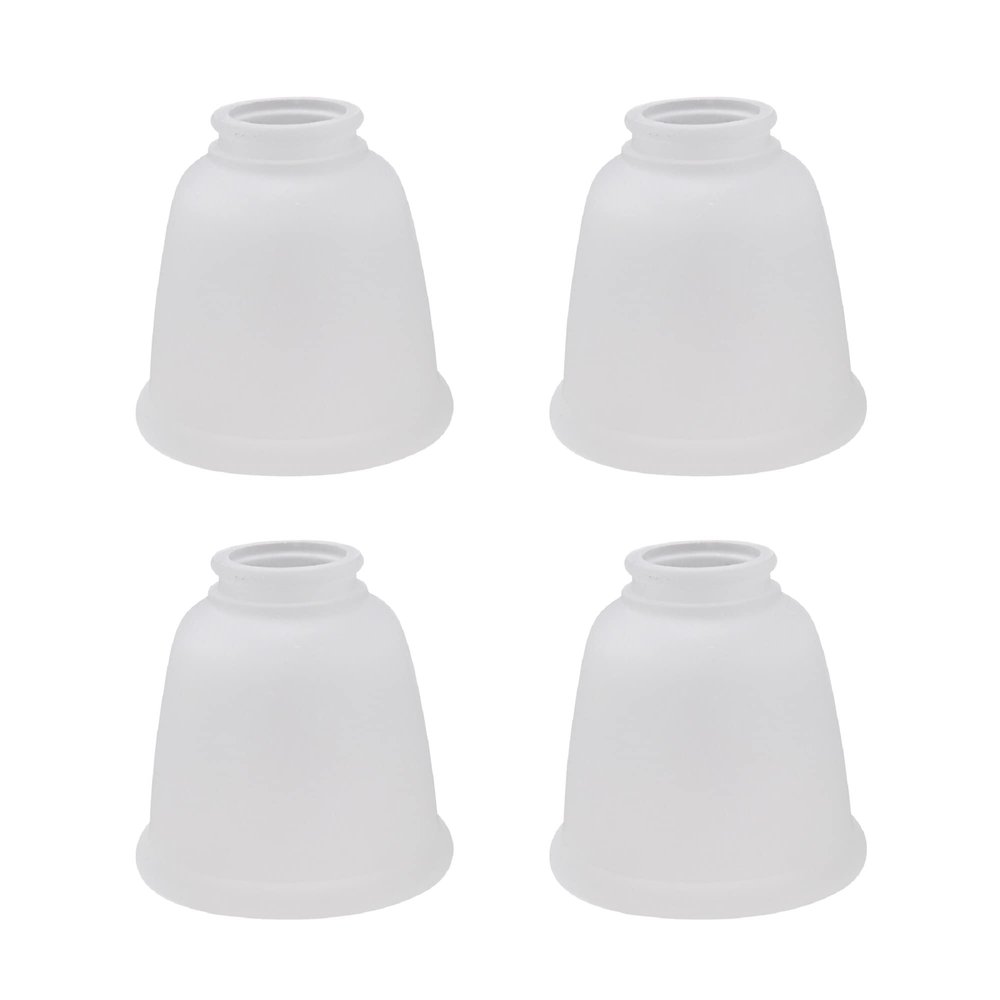 Aspen Creative 23045-4 Transitional Style Bell Shaped Frosted Replacement Glass Shade, 2-1/8" Fitter Size, 4-5/8" high x 4-5/8" diameter, 4 Pack