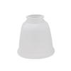 Aspen Creative 23045-4 Transitional Style Bell Shaped Frosted Replacement Glass Shade, 2-1/8" Fitter Size, 4-5/8" high x 4-5/8" diameter, 4 Pack view 2